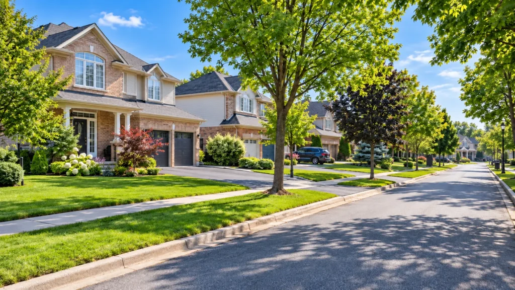 Residential neighbourhood in Oshawa, Ontario