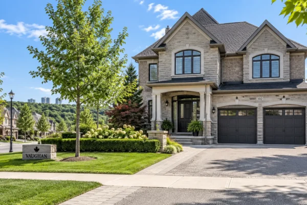 Home in Vaughan, Ontario in a residential neighbourhood