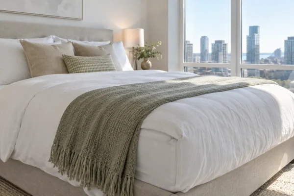 Bedroom being prepared for bed bug treatment in the GTA