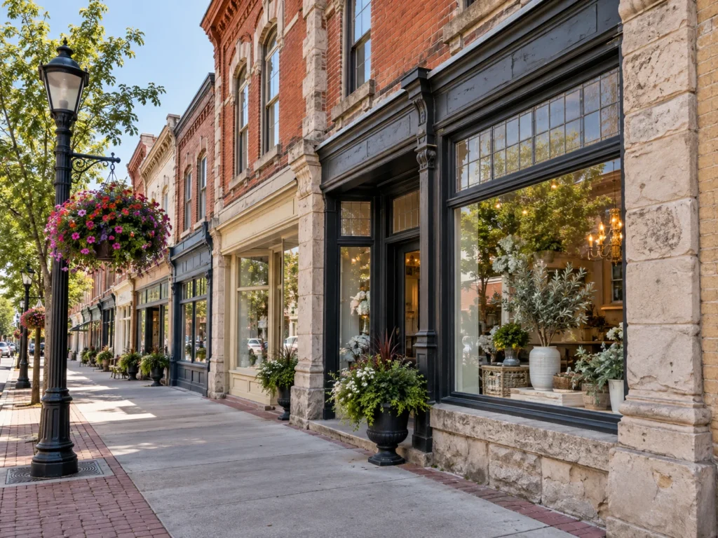 Heritage storefront or older building exterior on King Street in Bolton