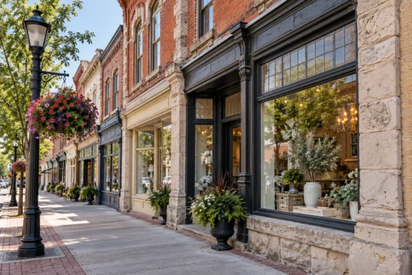 Heritage storefront or older building exterior on King Street in Bolton